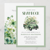 Glückliches Kleines Kleeblatt St. Patrick Babyshow Einladung (Vorne/Hinten)