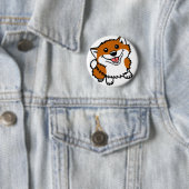 Glückliches kleines Shiba Button (Beispiel)