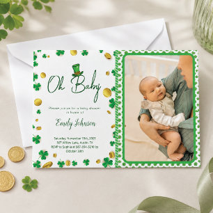 Glückliches Kleines – St. Patrick's Day Babyshower Einladung