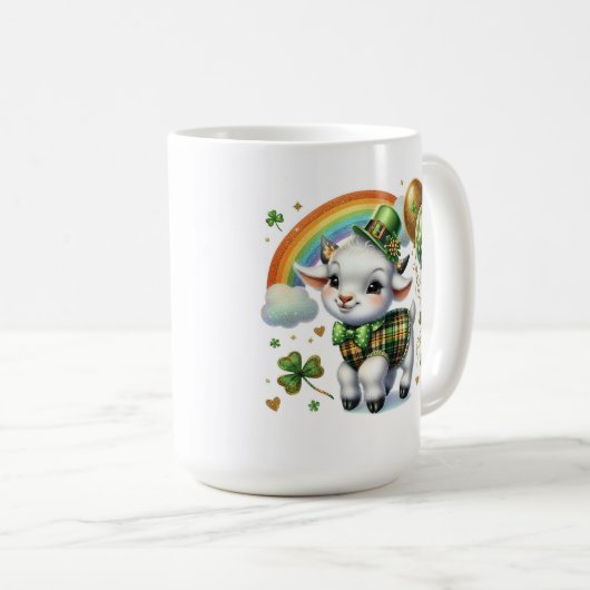 Glückliches kleines Zicklein Kaffeetasse (VorderseiteRechts)