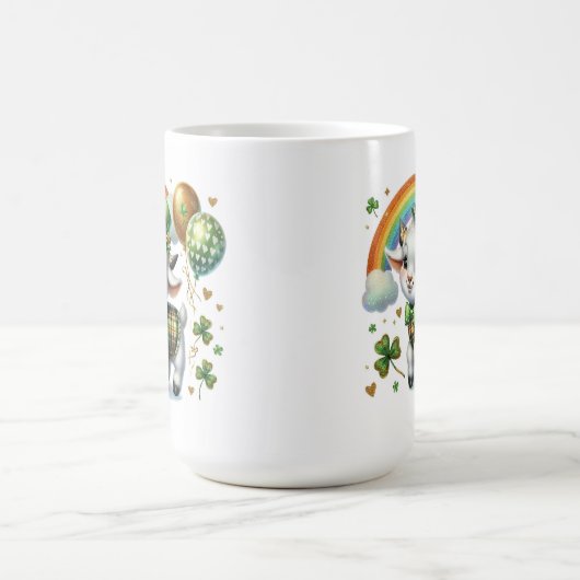 Glückliches kleines Ziege Kaffeetasse (Mittel)