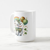 Glückliches kleines Ziege Kaffeetasse (Vorderseite Links)
