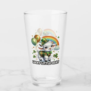 Glückliches kleines Ziege -St. Patrick’s Day Glas