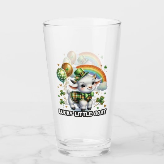 Glückliches kleines Ziegenböckchen - St. Patrick’s Glas (Vorderseite)