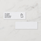 Glückliches Kondomgesicht Mini Visitenkarte (Vorne/Hinten)