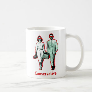 Glückliches konservatives Paar Kaffeetasse