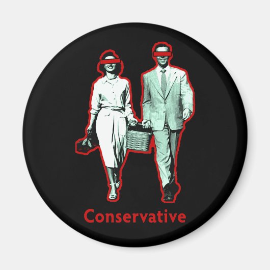 Glückliches konservatives Paar Magnet (Vorne)