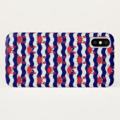 Glückliches Krabben-Muster Case-Mate iPhone Hülle (Rückseite (Horizontal))