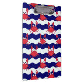 Glückliches Krabben-Muster Klemmbrett (Rechts)