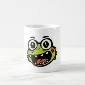 glückliches Krokodil Kaffeetasse (Mittel)