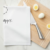 glückliches Küchentuch der Biene (Viertel Falte)