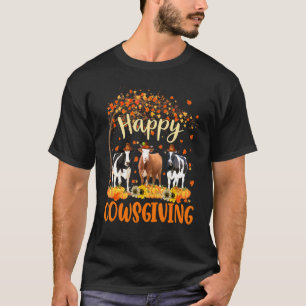 Glückliches Kühe-Dankfest Süßer Erntedank-Kuh-Besi T-Shirt