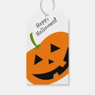 Glückliches Kürbis-Halloween-Geschenk-Tag Geschenkanhänger