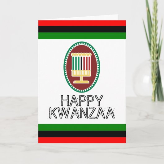 Glückliches Kwanzaa Feiertagskarte (Vorderseite)