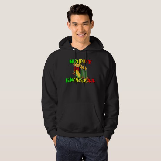 GLÜCKLICHES KWANZAA HOODIE (Vorne ganz)