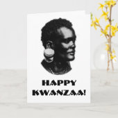 Glückliches Kwanzaa! Karte (Gelbe Blume)