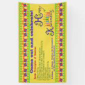 Glückliches Kwanzaa personalisiert Banner (Vertikal)