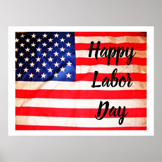 GLÜCKLICHES LABOR DAY FLAG Poster (Vorne)