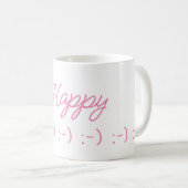 Glückliches Lächeln Kaffeetasse (VorderseiteRechts)