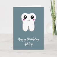 Glückliches Lächeln Zahn Cute Geburtstag