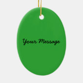 Glückliches lächelndes Sandwich - Klassiker Keramik Ornament (Hinten)