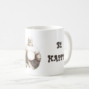 Glückliches lachendes viel Glück Buddha Kaffeetasse