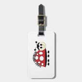 Glückliches Ladybut Gepäckanhänger (Vorderseite vertikal)