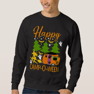 Glückliches Lager O Ween Halloween Camping Camper Sweatshirt