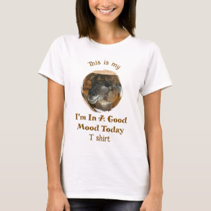 Glückliches Lama Gute Laune Humorvoll Lustig T-Shirt
