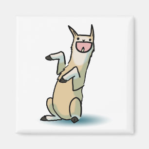 Glückliches Lama Magnet