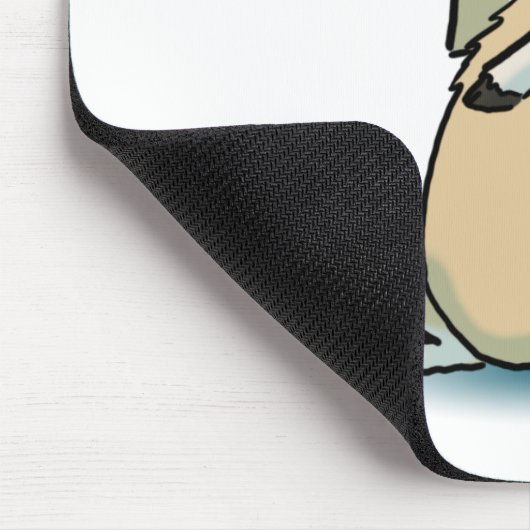 Glückliches Lama Mousepad (Ecke)