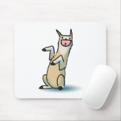 Glückliches Lama Mousepad (Mit Mouse)