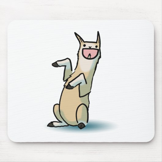 Glückliches Lama Mousepad (Vorne)