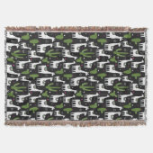 Glückliches Lama-Muster Decke (Vorderseite)