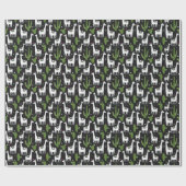 Glückliches Lama-Muster Geschenkpapier (Flach)