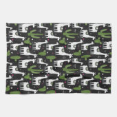 Glückliches Lama-Muster Geschirrtuch (Horizontal)