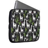 Glückliches Lama-Muster Laptopschutzhülle (Vorne Rechts)