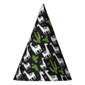 Glückliches Lama-Muster Partyhütchen (Links)