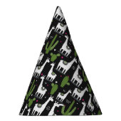 Glückliches Lama-Muster Partyhütchen (Rechts)