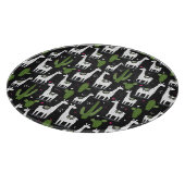 Glückliches Lama-Muster Schneidebrett (Ecke)