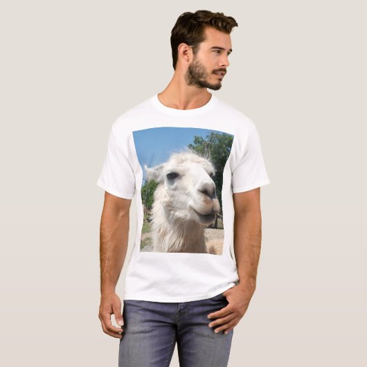 Glückliches Lama T-Shirt (Vorne ganz)