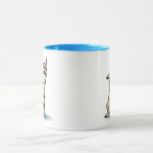 Glückliches Lama Tasse (Zentrum)