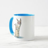 Glückliches Lama Tasse (Vorderseite Links)