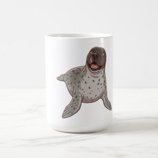 Glückliches Land Robbenbecher Kaffeetasse (Mittel)