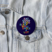 Glückliches Leben Button (Beispiel)