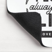 Glückliches Leben mit Glauben – Sprüche 15:15 Kuns Mousepad (Ecke)