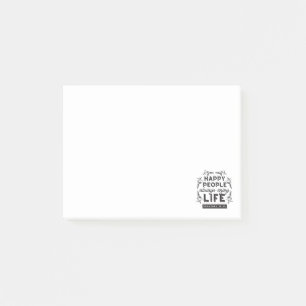 Glückliches Leben mit Glauben – Sprüche 15:15 Kuns Post-it Klebezettel