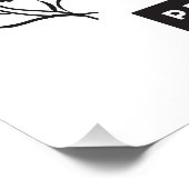 Glückliches Leben mit Glauben – Sprüche 15:15 Kuns Poster (Ecke)