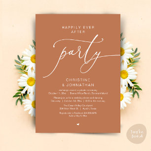 Glückliches Leben nach der Hochzeits-Dinnerparty-T Einladung