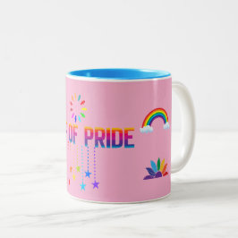 GLÜCKLICHES LEBEN, SCHLUCK DES STOLZES 11oz. Zweif Zweifarbige Tasse